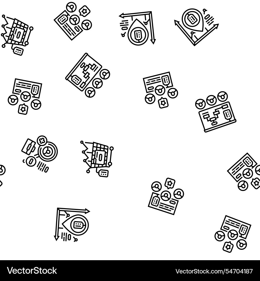 Technical sales engineer service seamless pattern Technical sales engineer service seamless pattern vector image