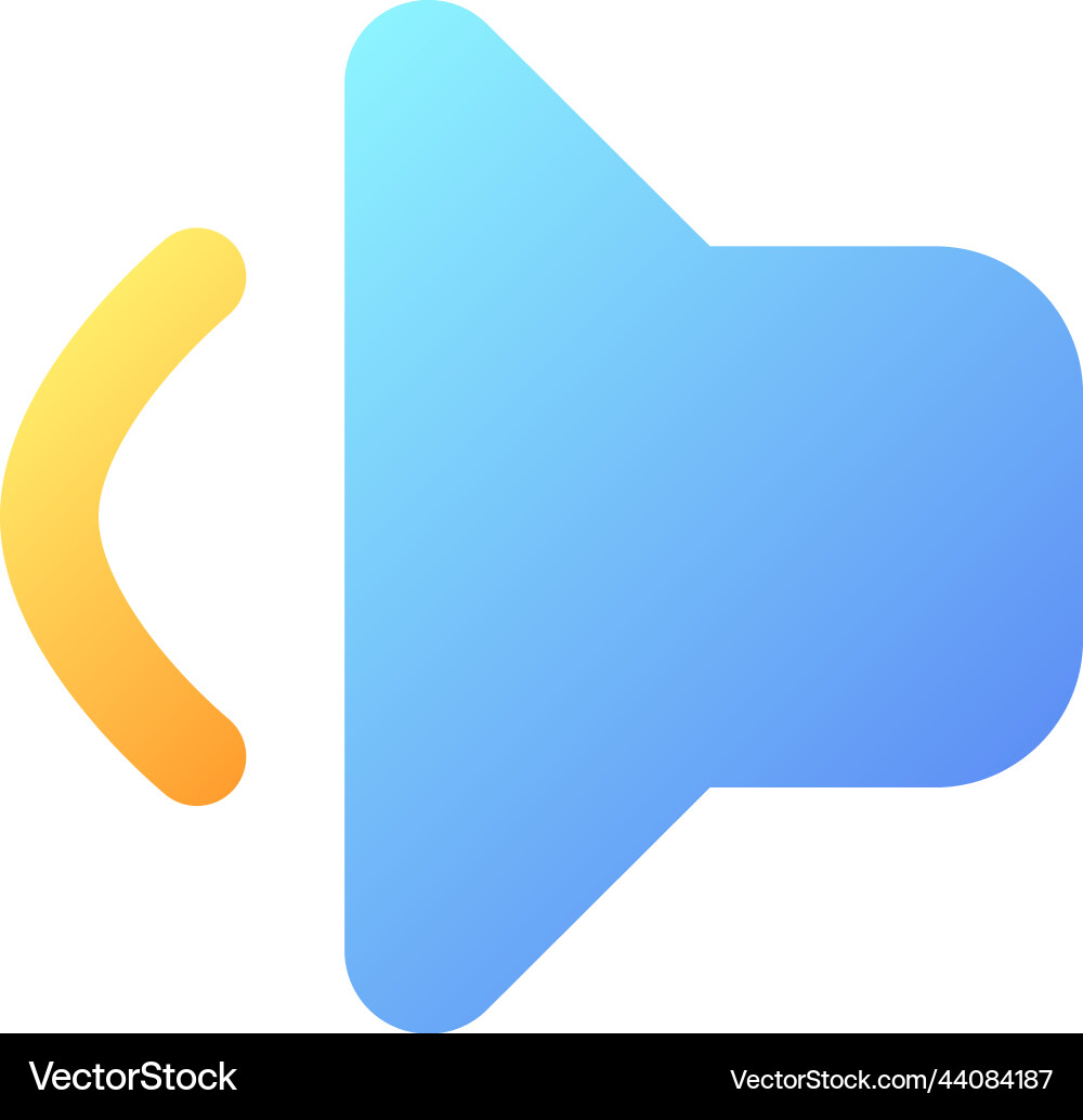 Volume pixel perfect flat gradient color ui icon Volume pixel perfect flat gradient color ui icon vector image