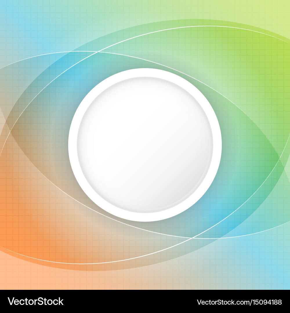 Abstract colorful background with circular space Vector Image