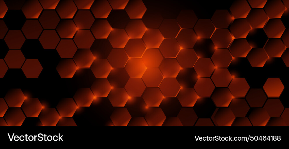 Abstract gold chaotic hexagon pattern Abstract gold chaotic hexagon pattern vector image
