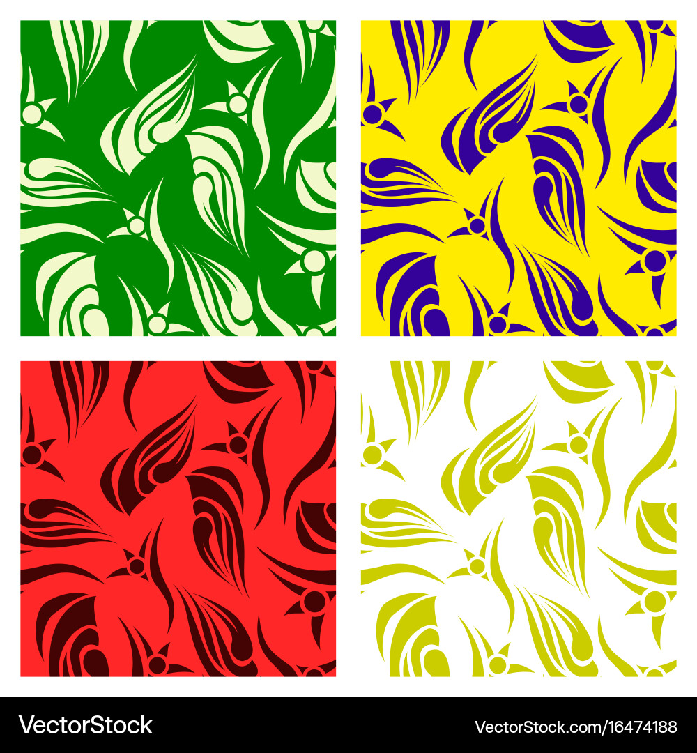 Assembly of patterns in striped style vector image