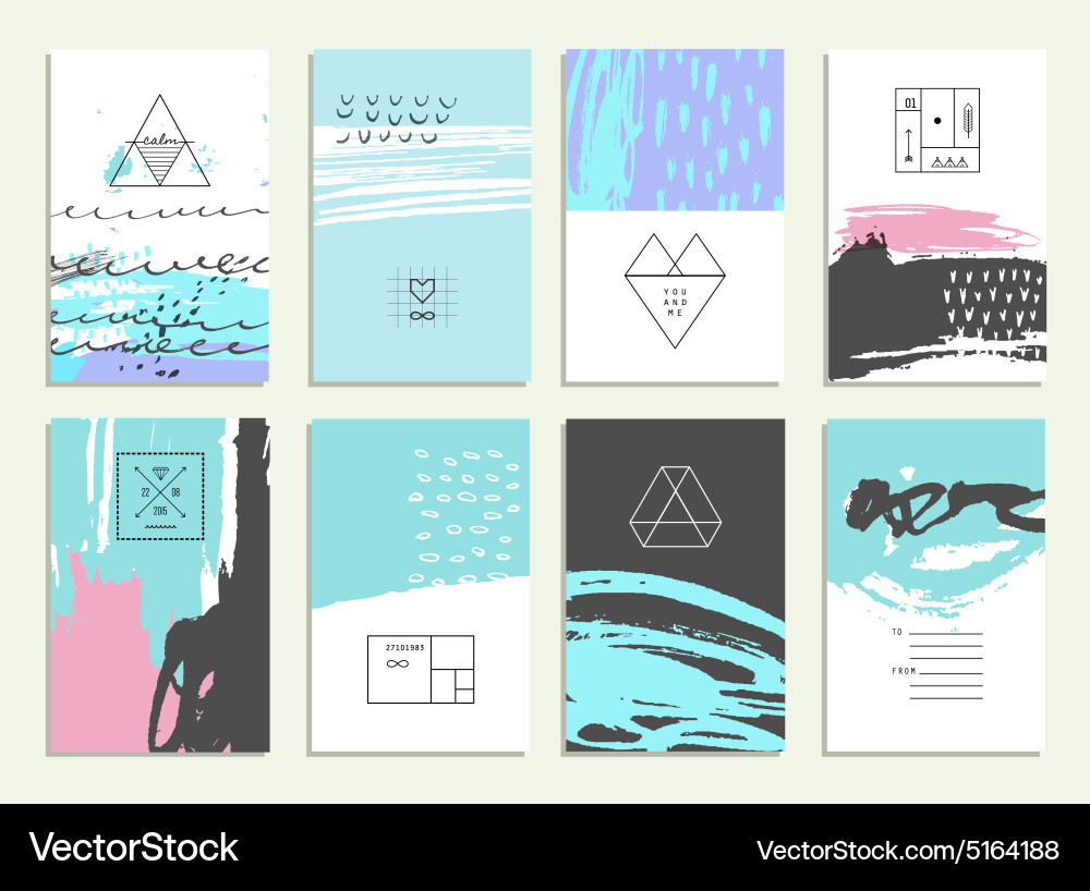 Colorful Abstract Patterns Vector Image