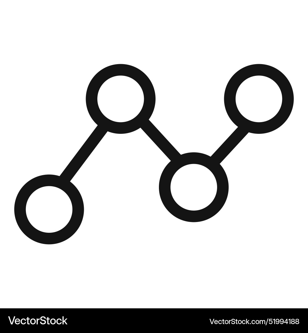 Conceptualization symbol mark in filled style vector image