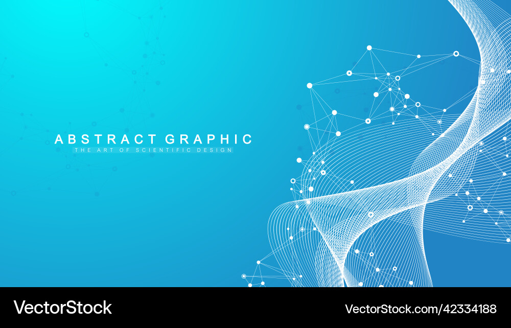 Connected Network Abstract Background Vector Image