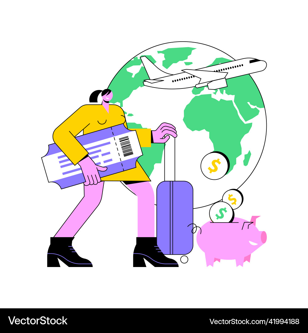 Low cost flights abstract concept Low cost flights abstract concept vector image