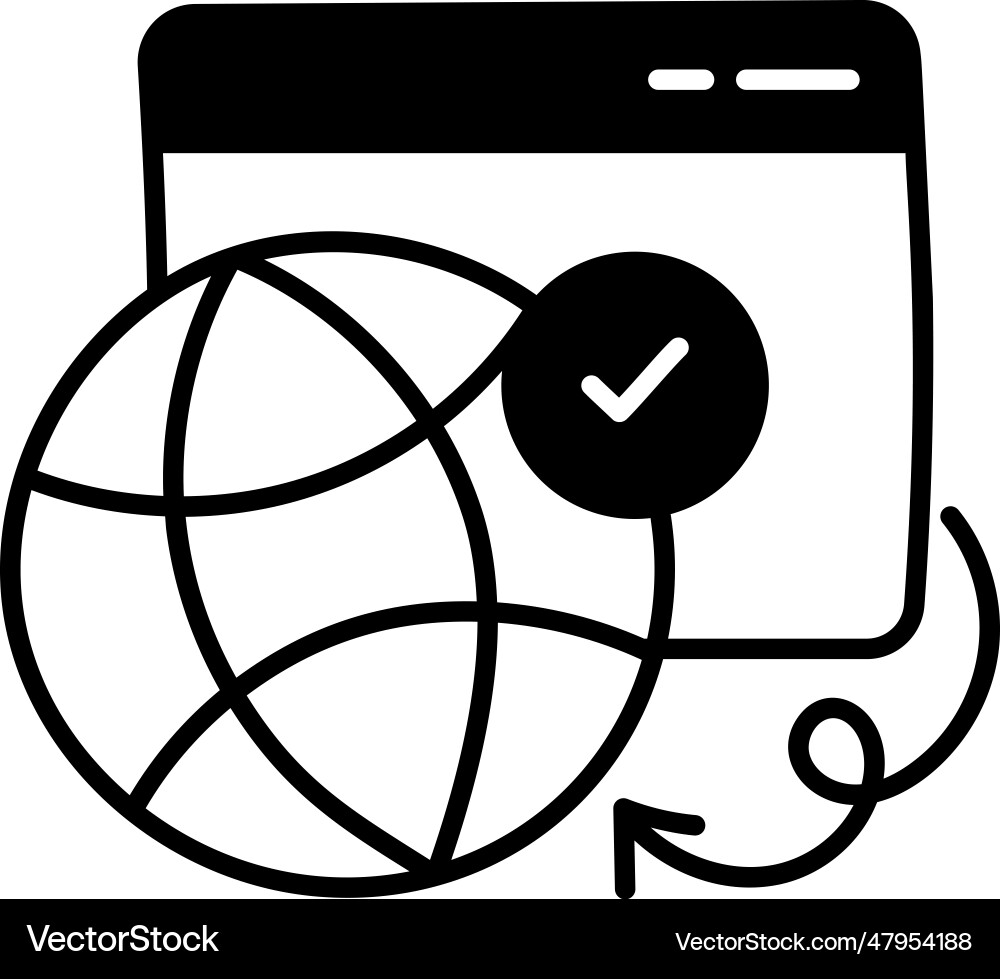 Secure browser Vector Image