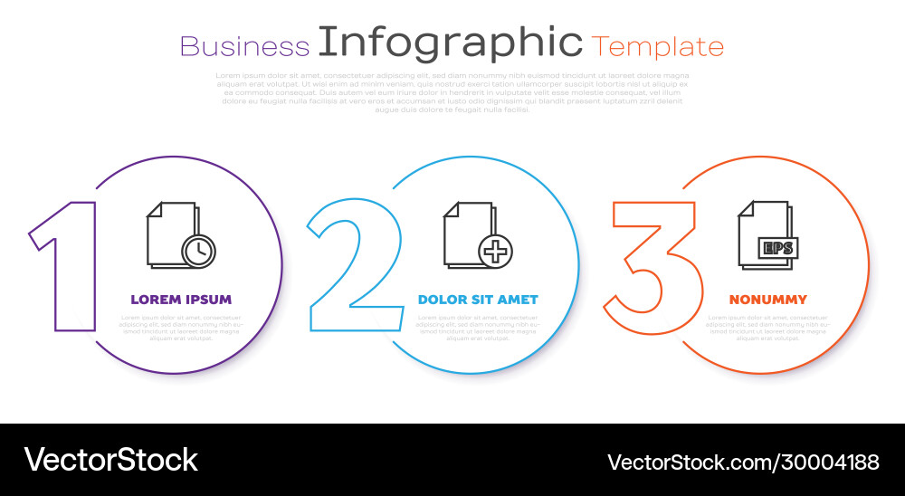 Set line document with clock add new file and eps Set line document with clock add new file and eps vector image