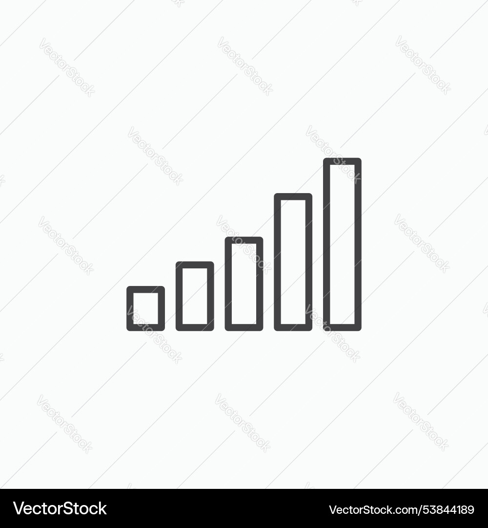 Bar chart icon set Vector Image
