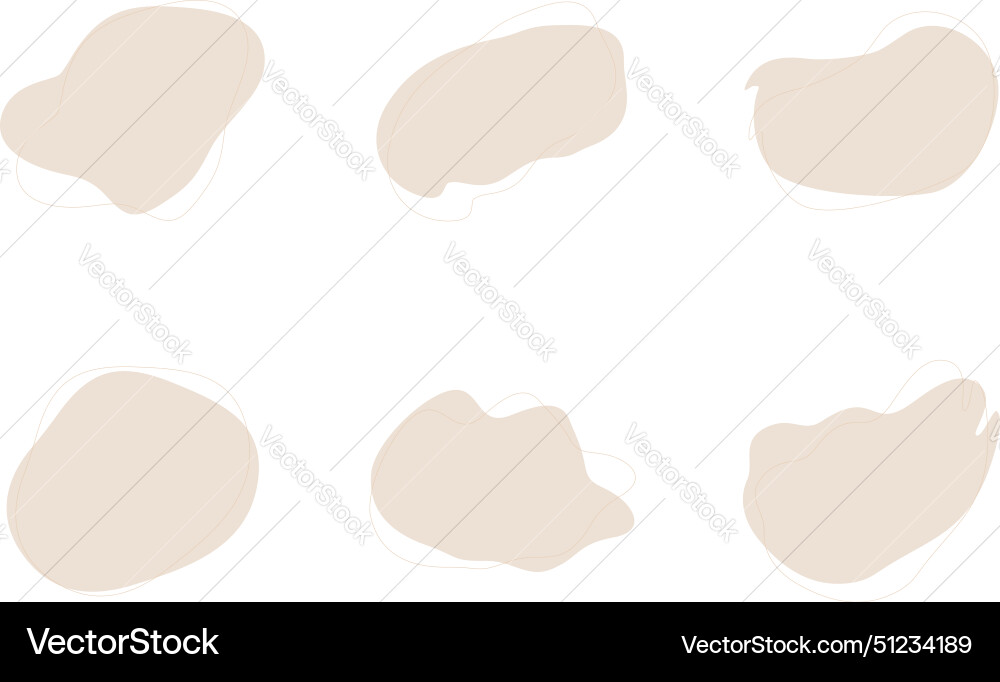 Blobs fluid liquid shapes symbol visual set Vector Image