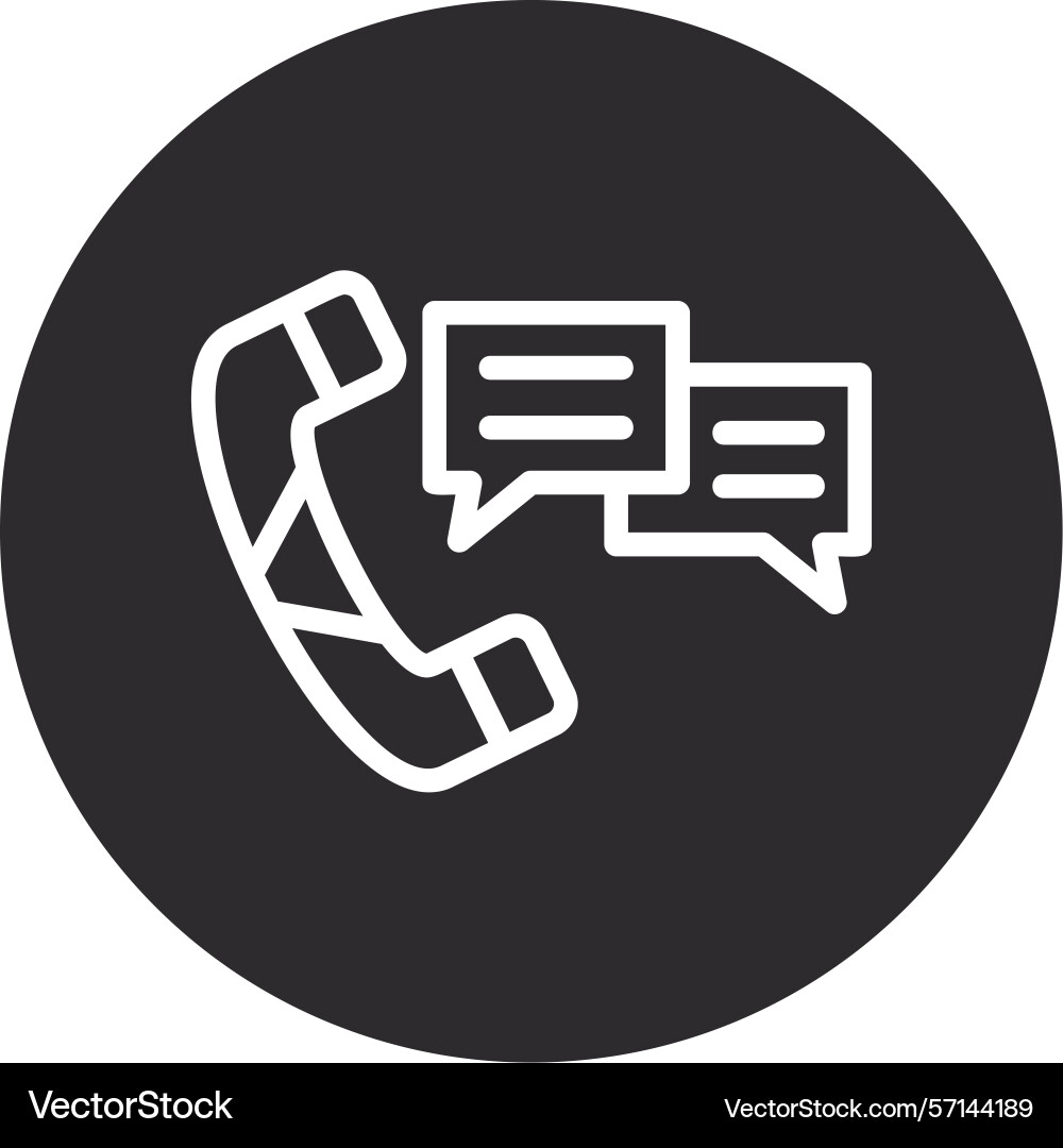 Call Scripting invertiert Kreis schwarz vektorbild