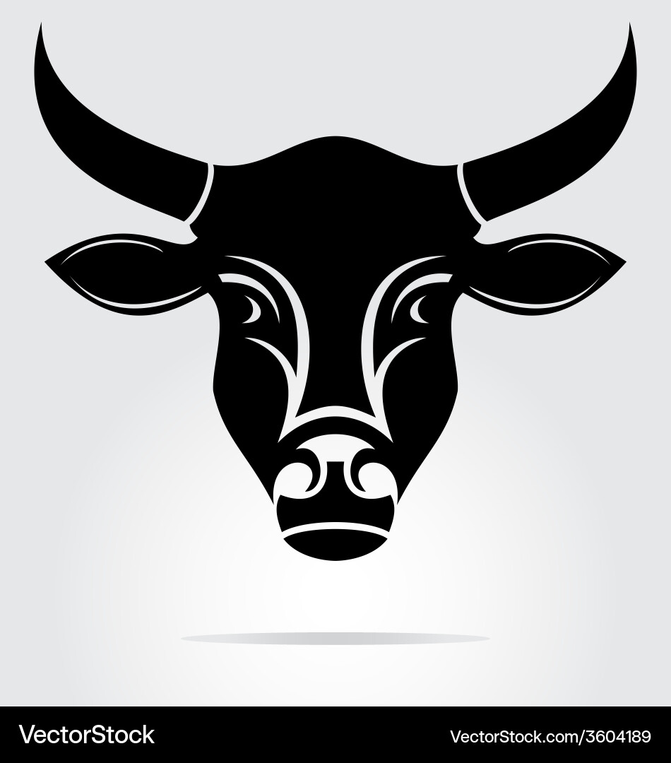Cow head mascot Vector Image