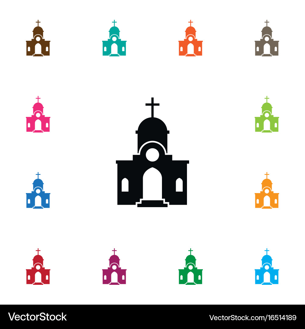Isolated structure icon christian element Vector Image