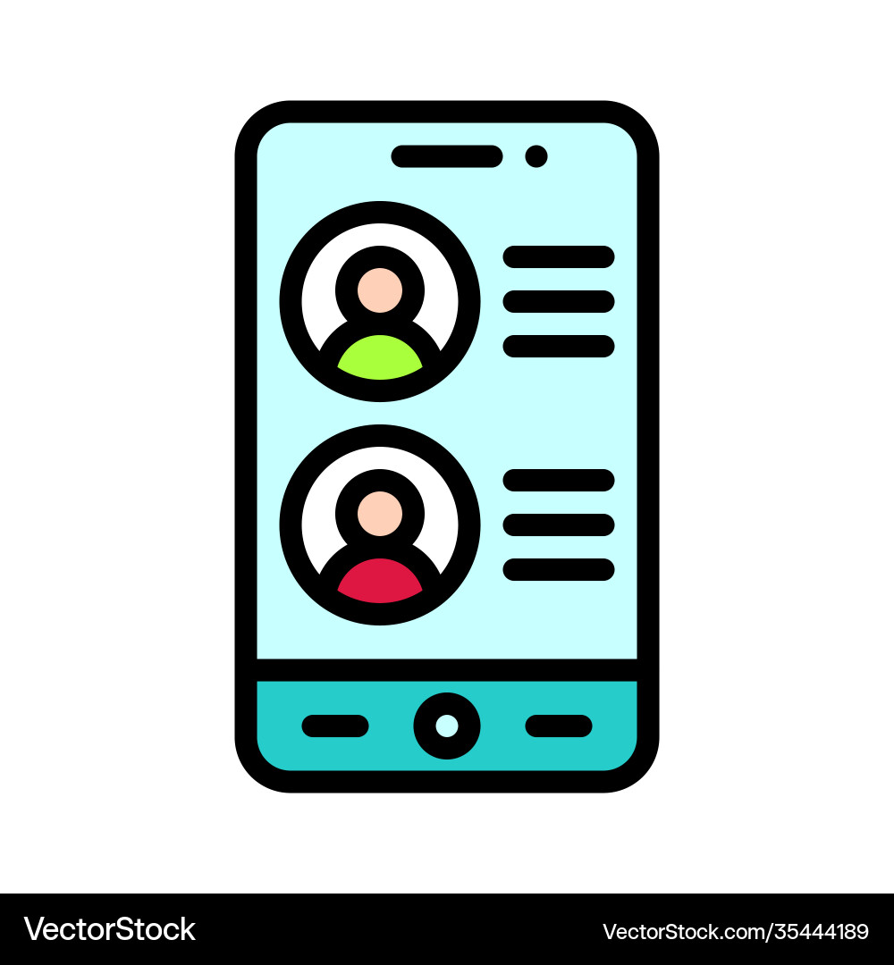 Messaging app icon mobile application Vector Image