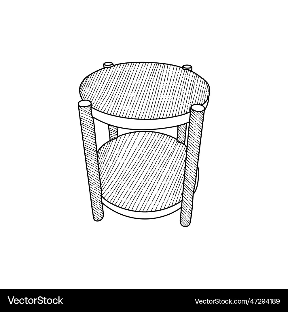 Modern abstract table icon isolated linear Modern abstract table icon isolated linear vector image