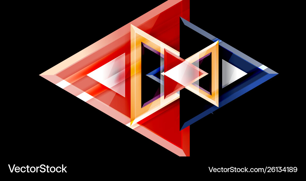 Triangle abstract background Vector Image