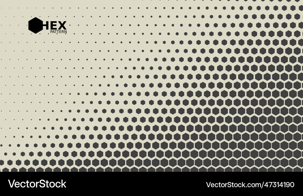 Abstract Hexagon Wave Pattern vector image
