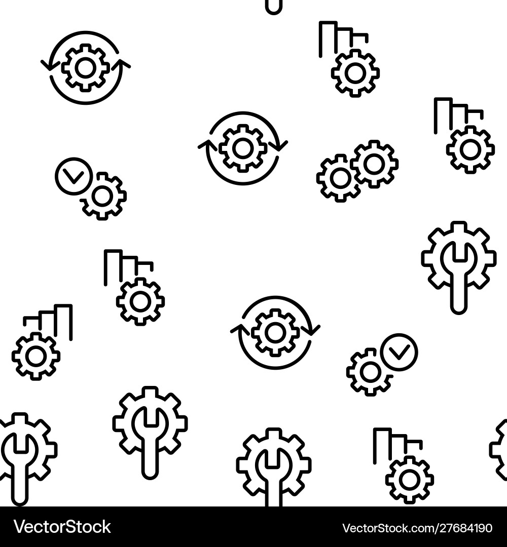 Automation seamless pattern Automation seamless pattern vector image