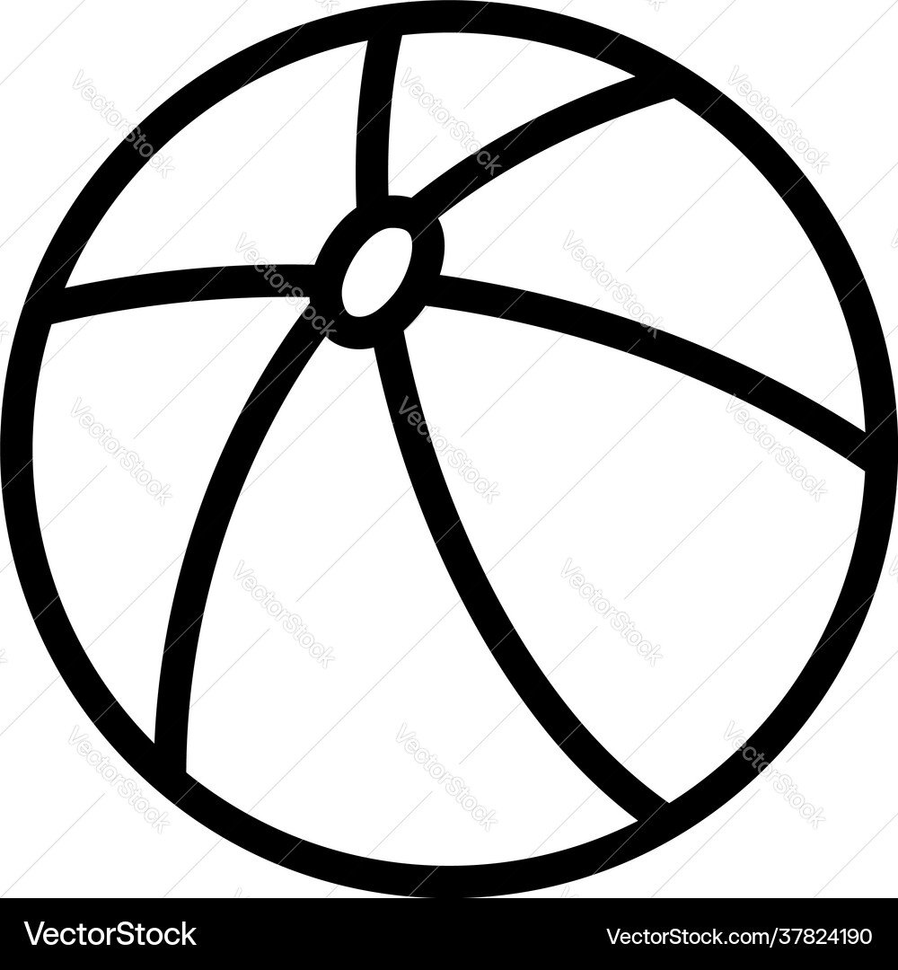 Baby rubber ball icon Baby rubber ball icon vector image
