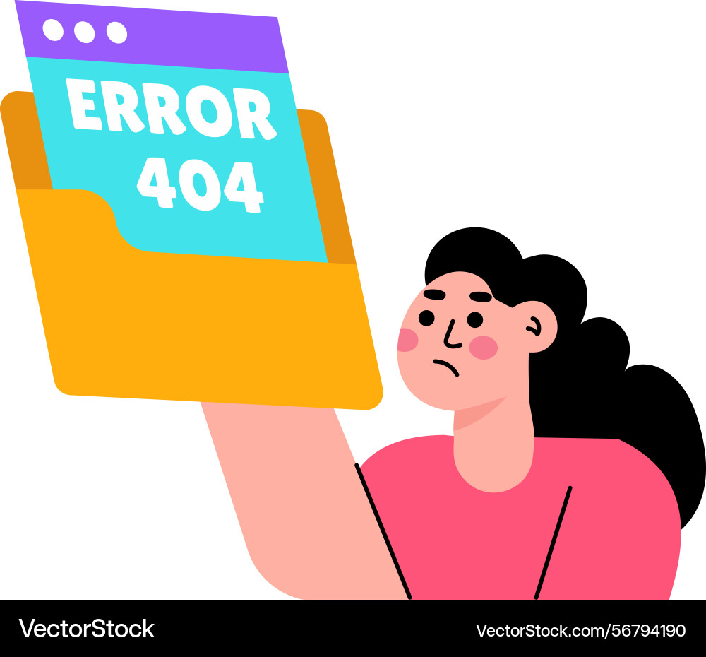 Flat style showing a corrupted file m vector image