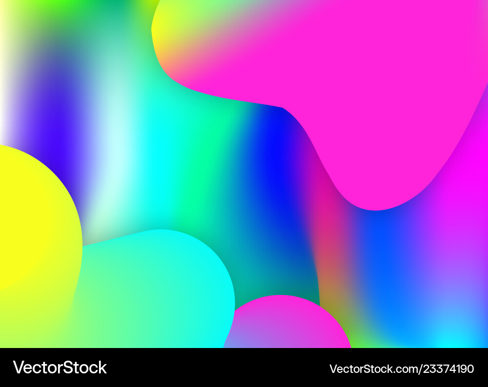 Fluid background with liquid dynamic elements Vector Image