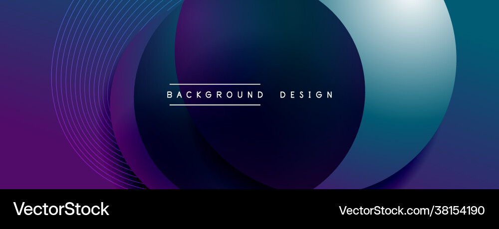 Gradient circles with shadows techno Gradient circles with shadows techno vector image