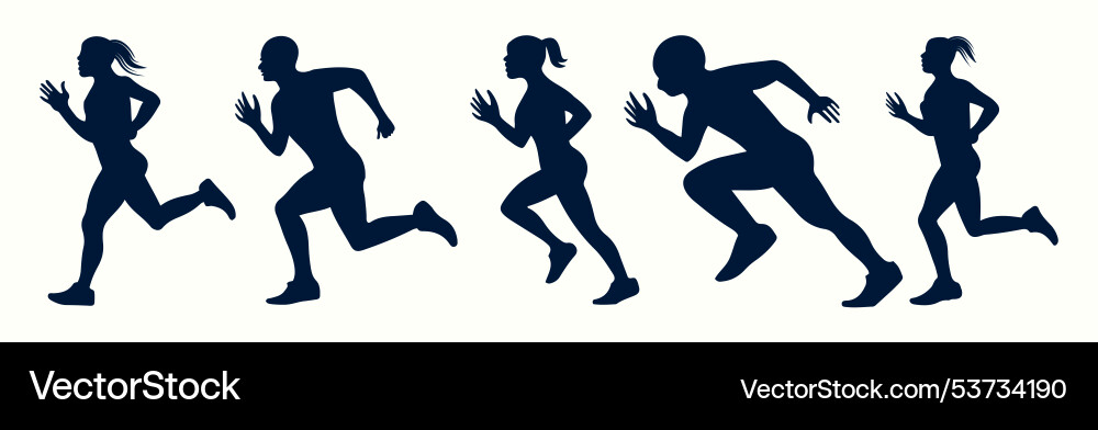 Human jogging speed like running or walking – Royalty-Free Vector ...