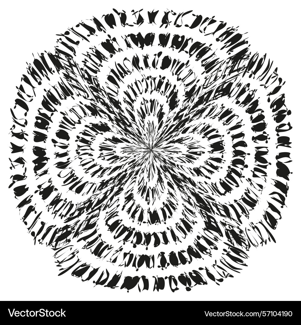 Mandala pattern design circular ornamental motif Vector Image