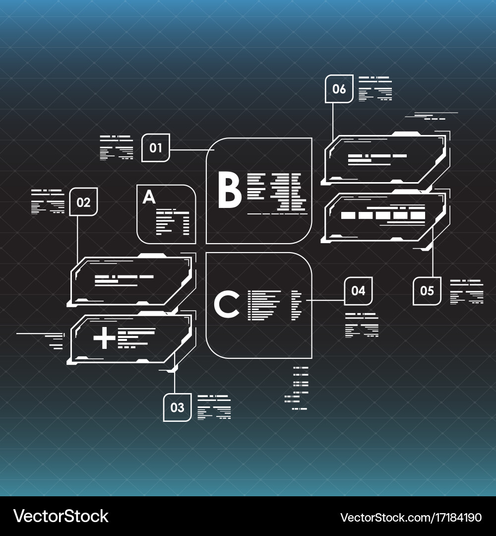 Modern UI Display Elements vector image