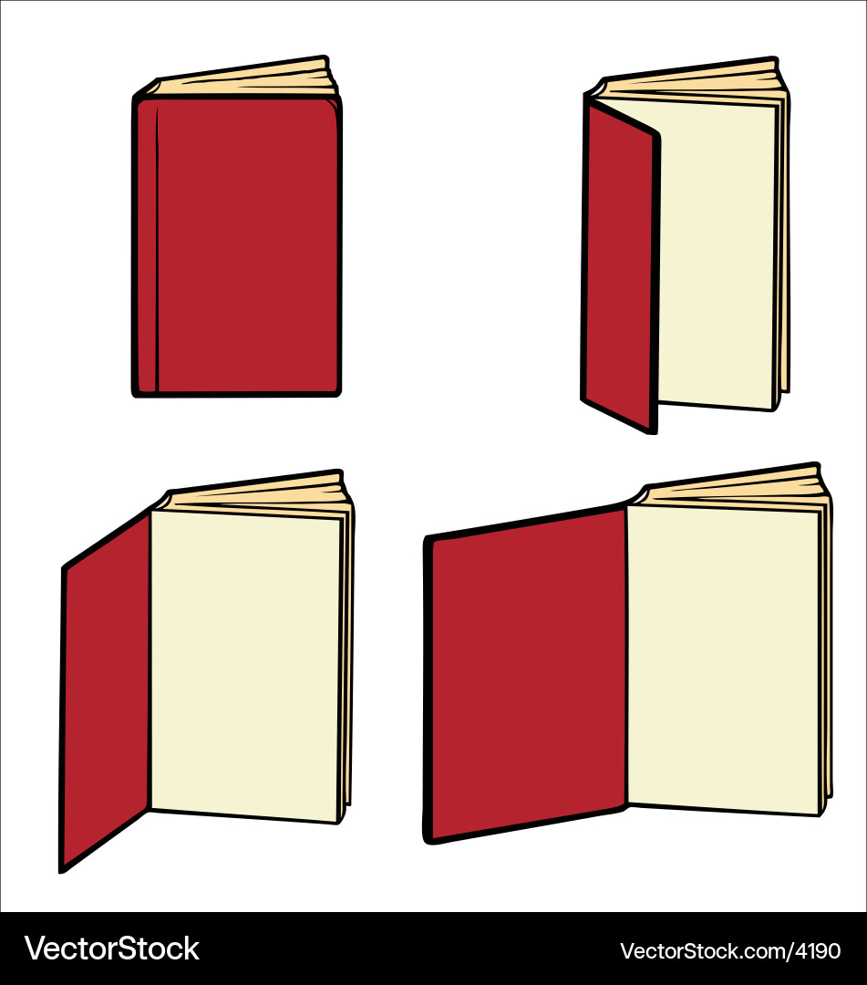 Open Book Pages Vector Image
