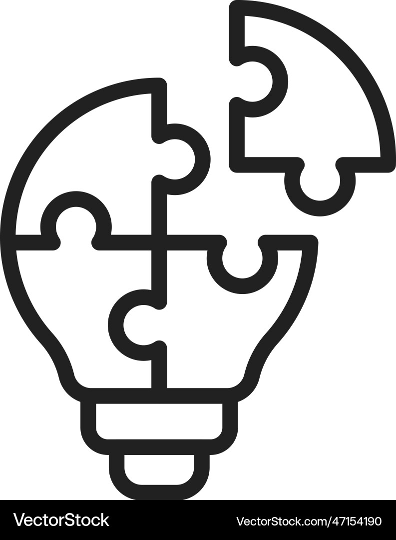 Problem solving icon image vector image