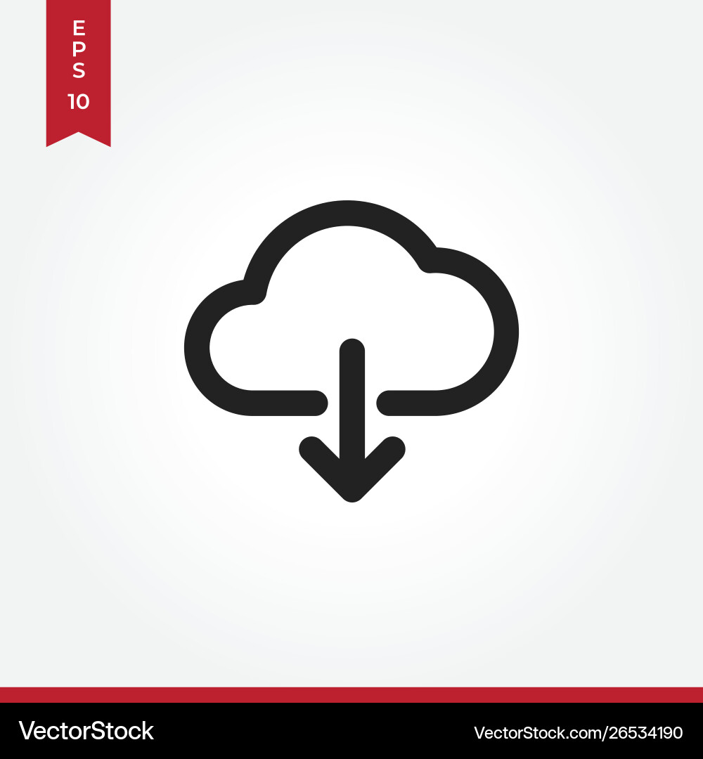 Upload icon in modern style for web site Upload icon in modern style for web site vector image