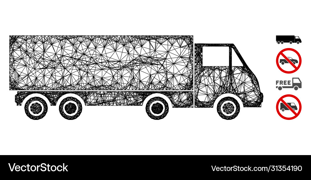 Wagon web mesh Vector Image