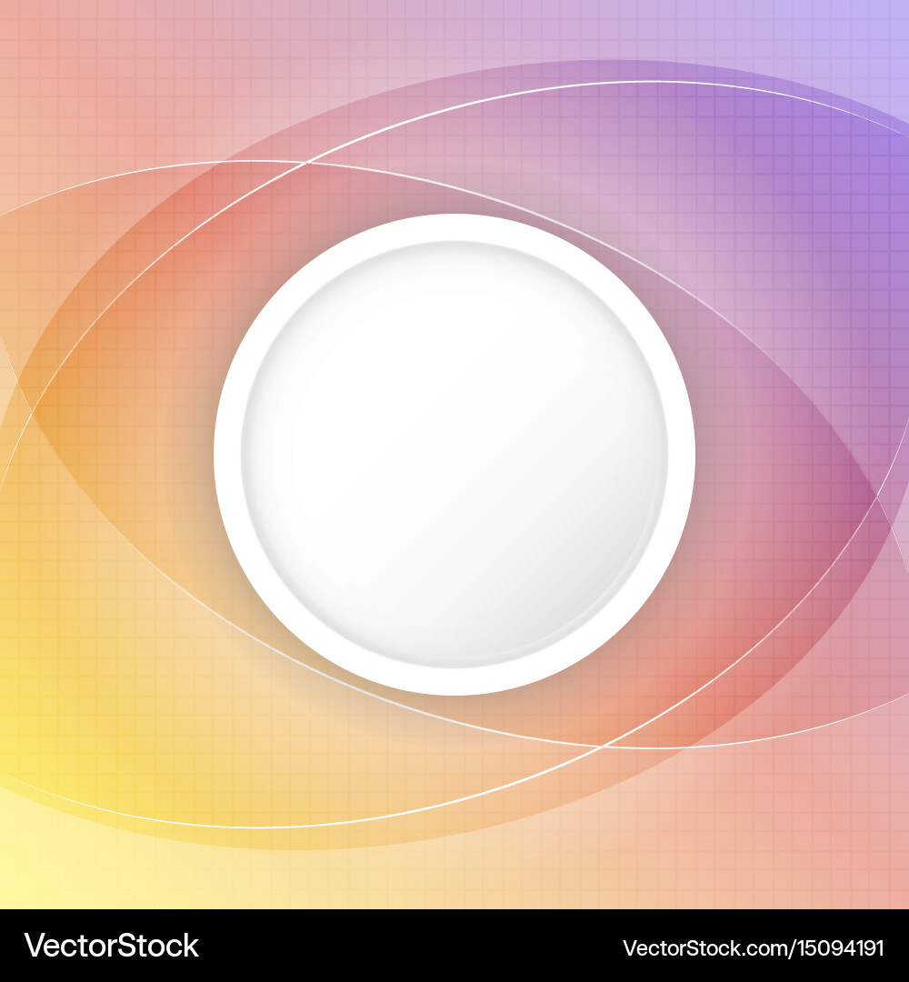 Abstract colorful background with circular space Vector Image
