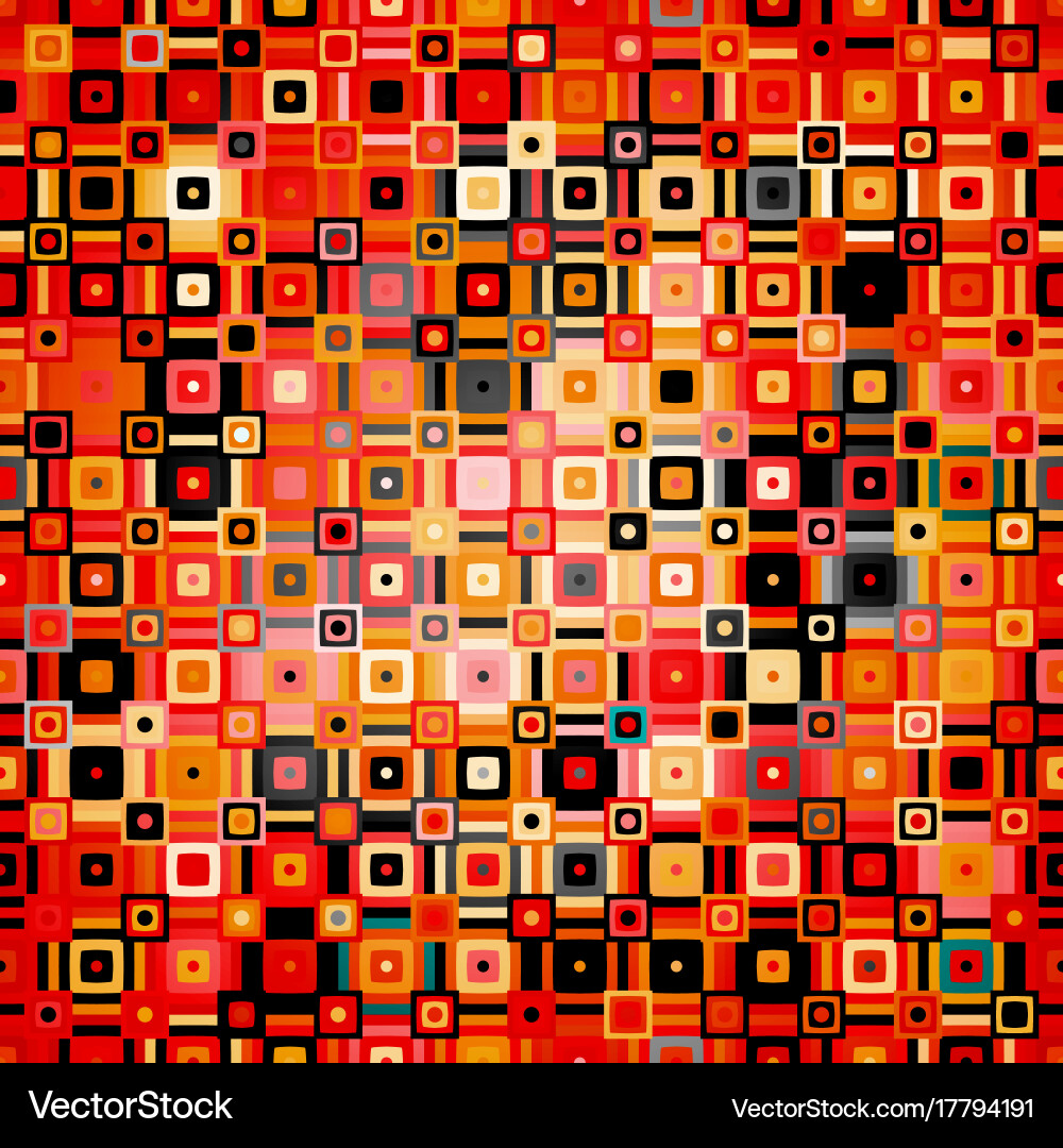 Abstract geometric pattern in disco style vector image