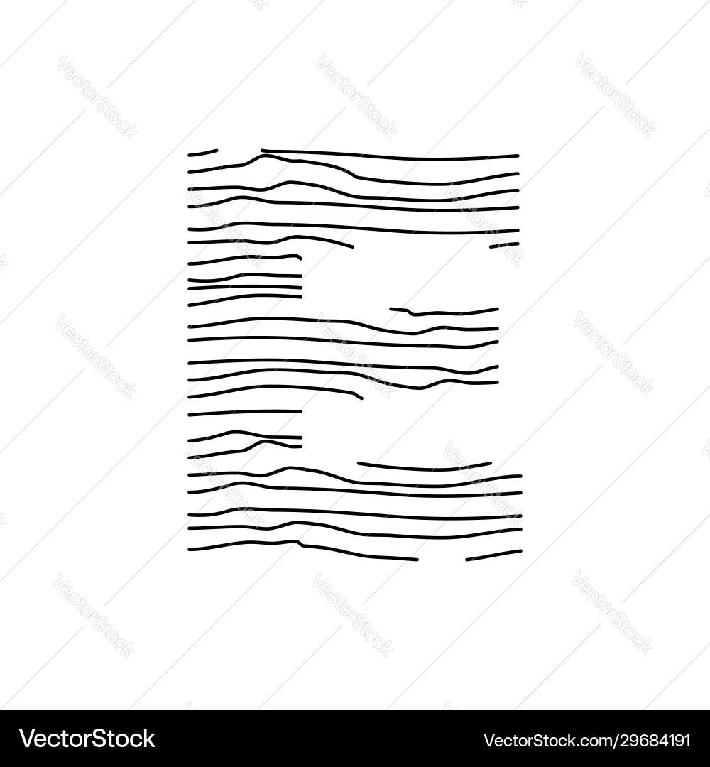 Abstract line initial e Abstract line initial e vector image