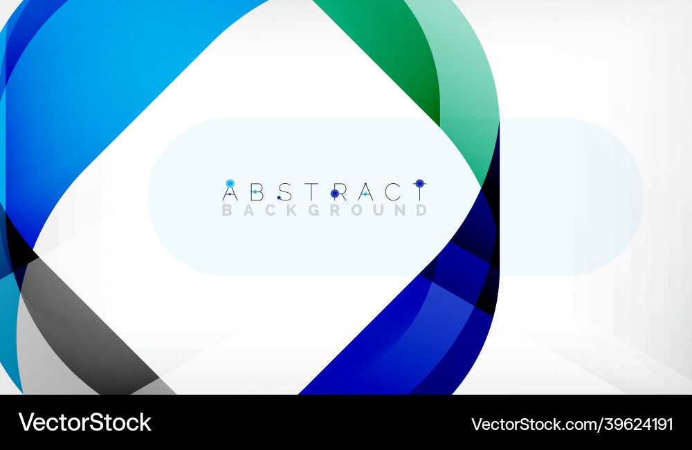 Abstract square shape with overlapping waves Abstract square shape with overlapping waves Vector Image
