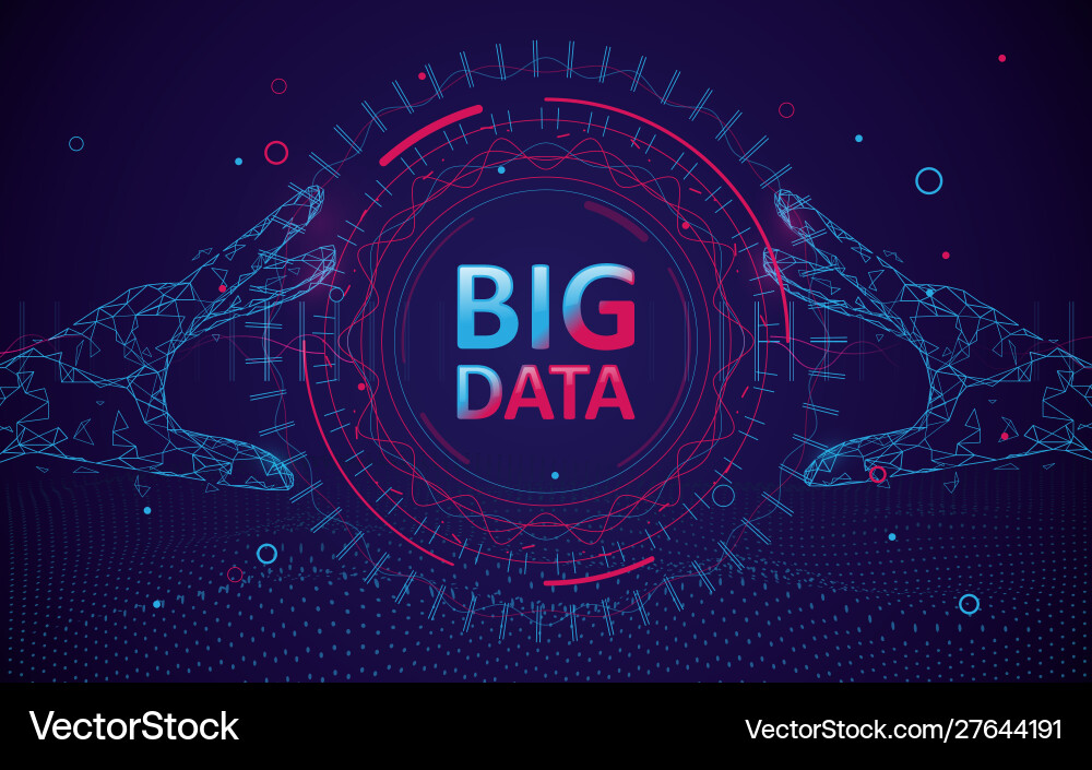 Big Data Abstract Technology Background vector image