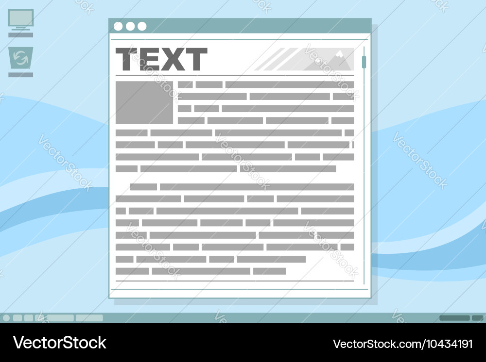 Display interface design with news Vector Image