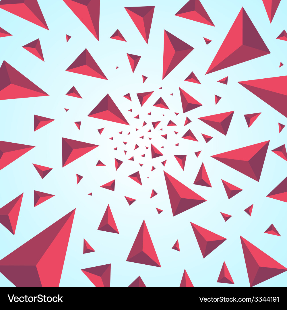 Explosion background with particles Vector Image