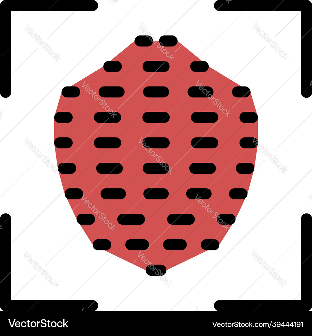 Fingerprint scan icon color outline Fingerprint scan icon color outline Vector Image