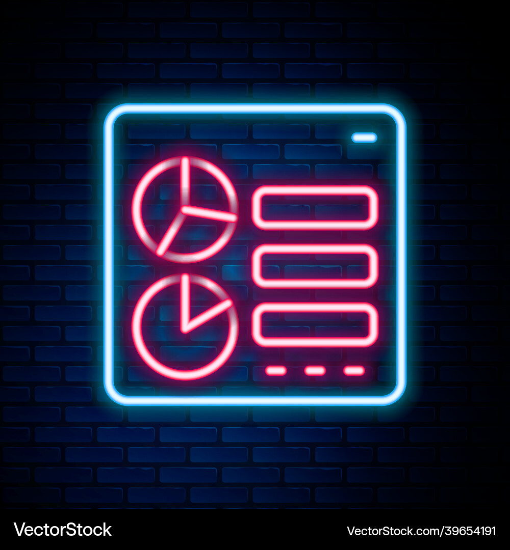 Glowing neon line computer api interface icon Glowing neon line computer api interface icon vector image