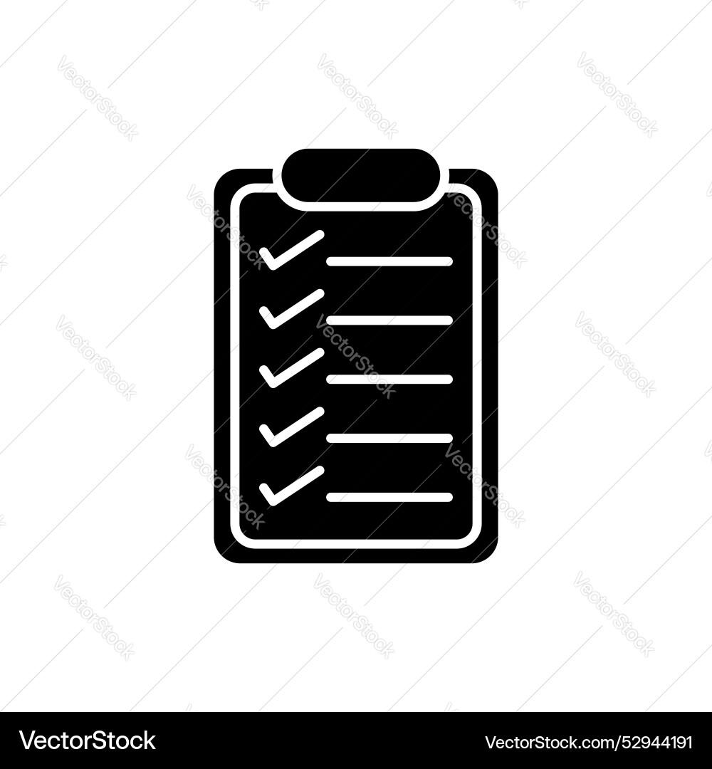 List check icon set checklist document clipboard List check icon set checklist document clipboard vector image