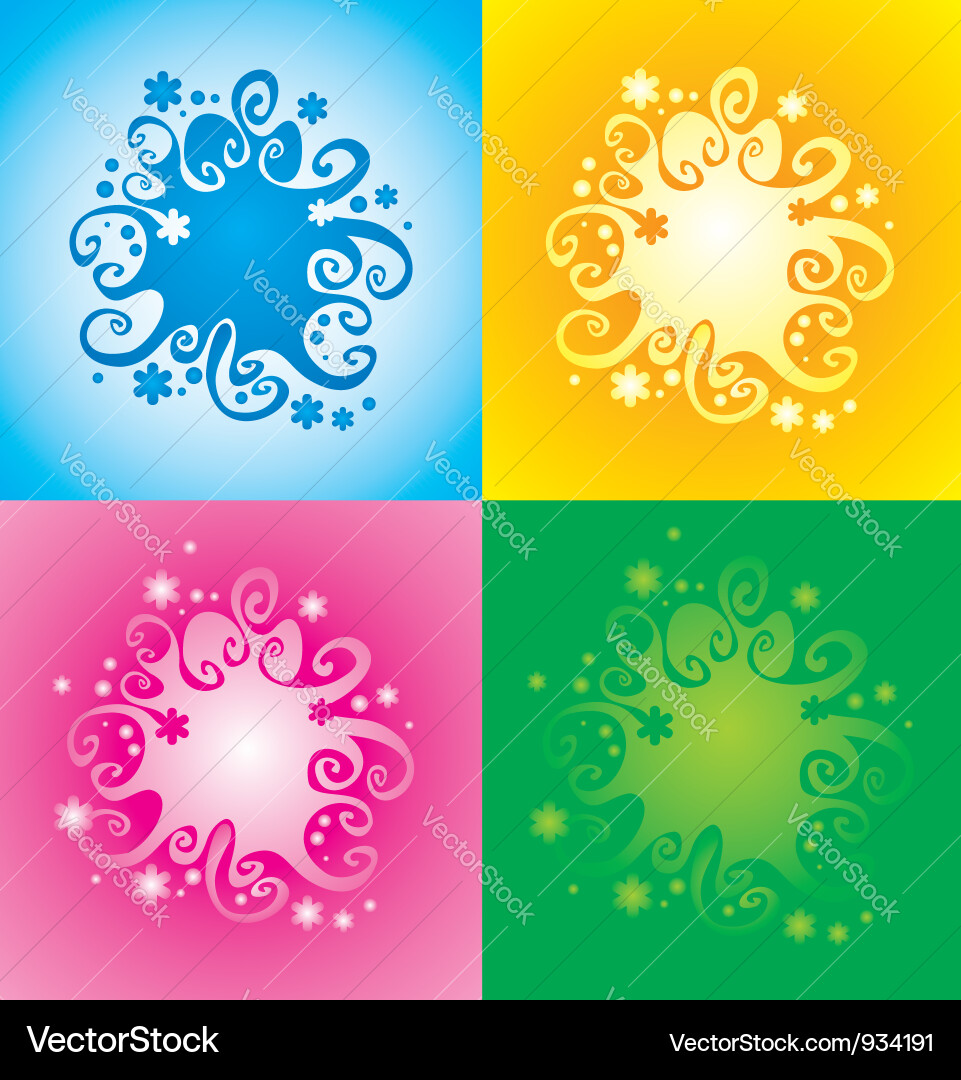 Pattern with original spiral structure Vector Image