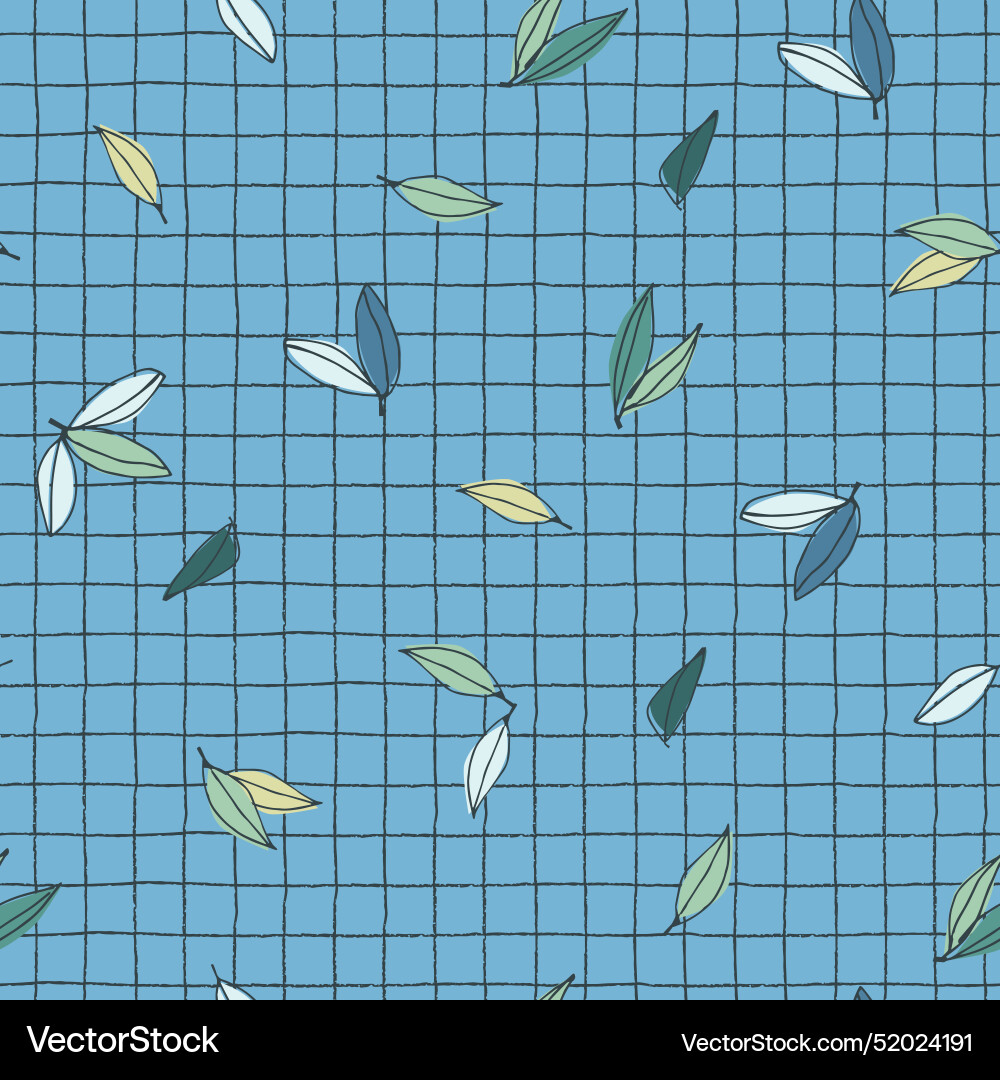 Seamless pattern with tree branches and leaves Seamless pattern with tree branches and leaves vector image