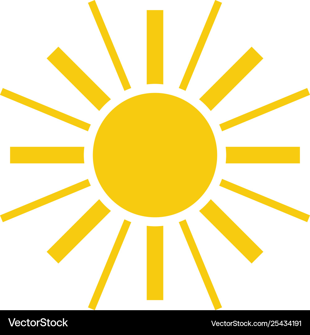 Sun icon - simple element Sun icon - simple element vector image