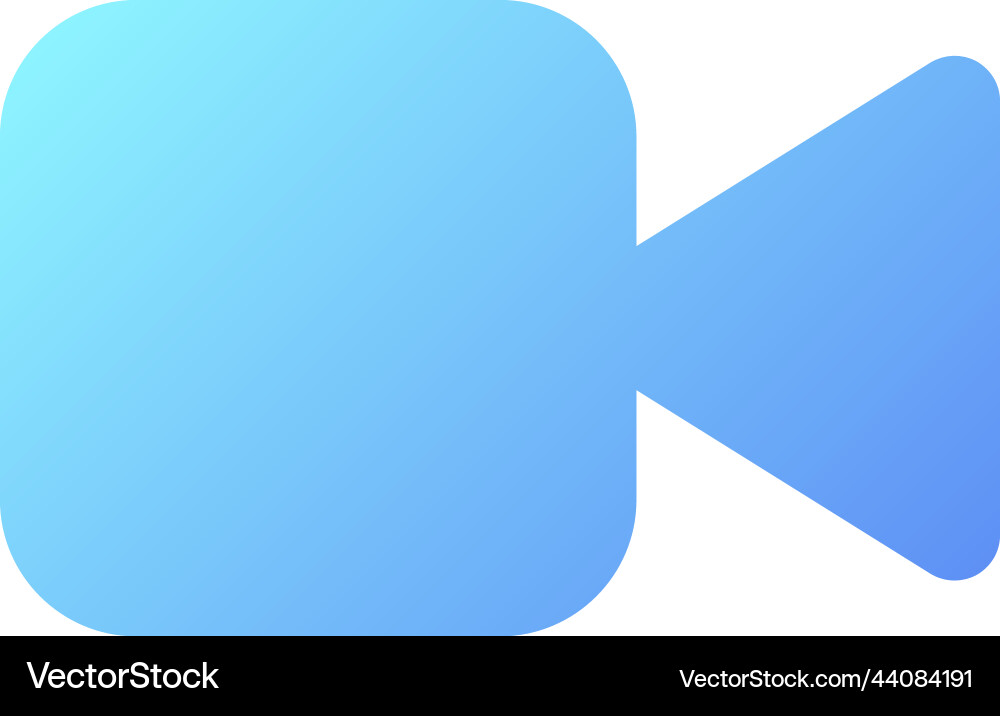 Video call pixel perfect flat gradient color ui Vector Image