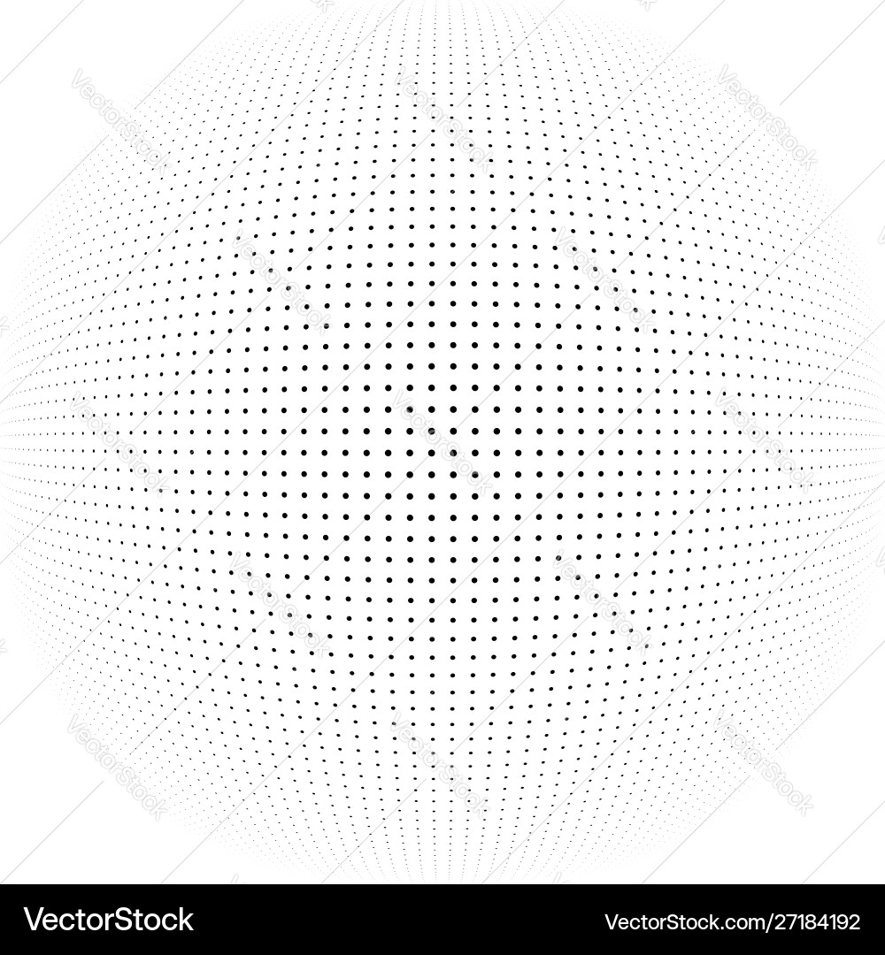 3d circular burst convex globe sphere orb distort 3d circular burst convex globe sphere orb distort vector image
