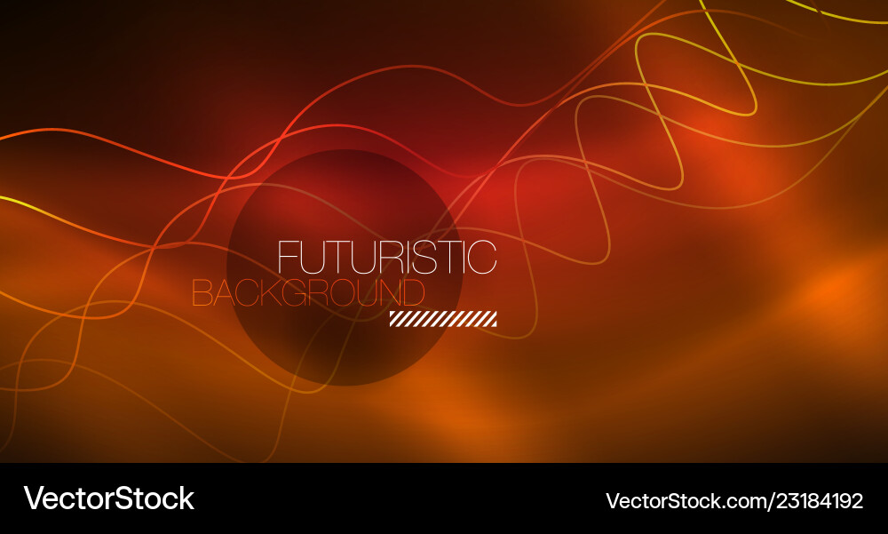 Abstract shiny glowinng color wave design element Vector Image