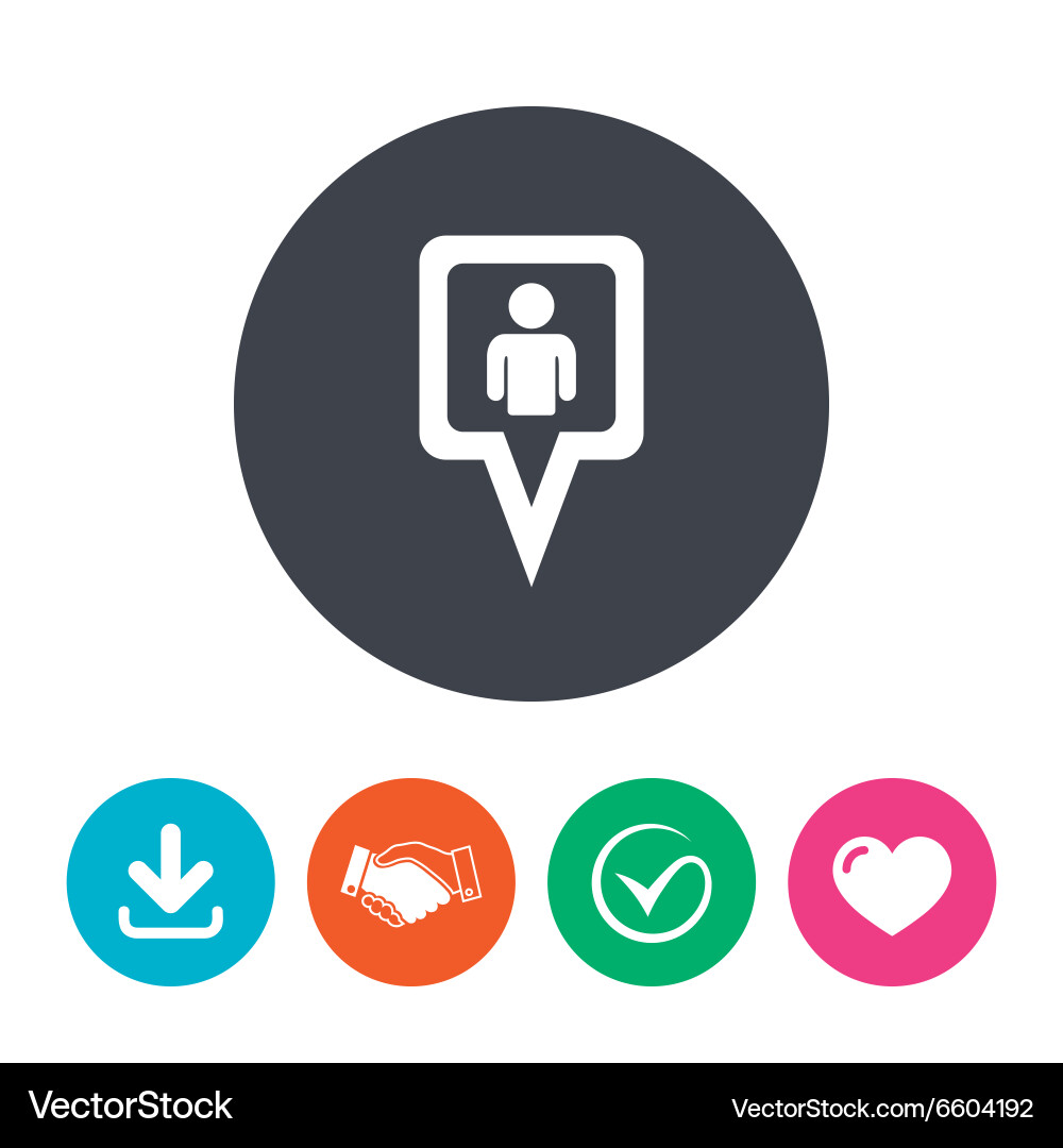 Location Pointer Marker Icon vector image