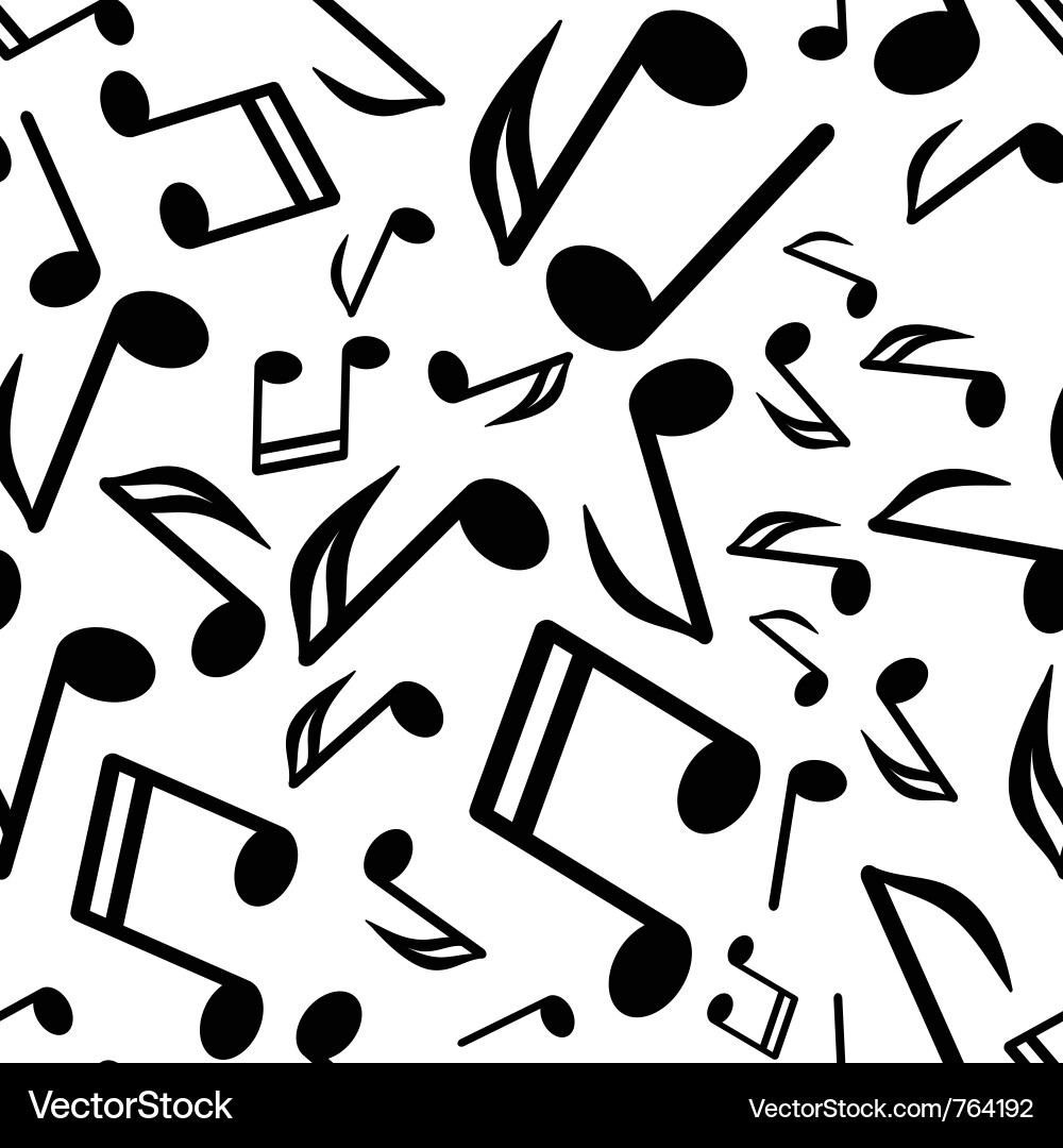 Musical Note Seamless Pattern vector image
